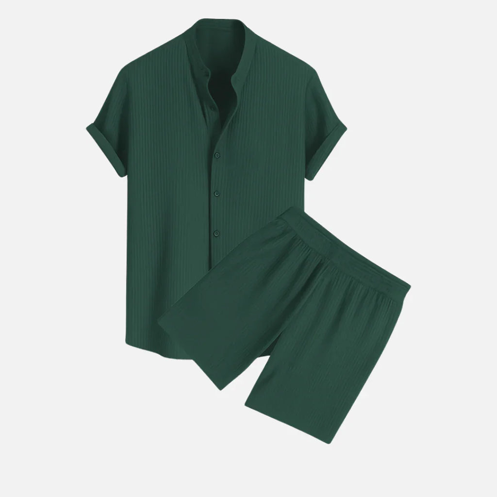 Riviera Summer Shirt & Shorts Set - PURECLO