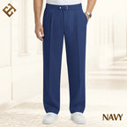 EaseTailor Calça Masculina Reta Smart Comfort
