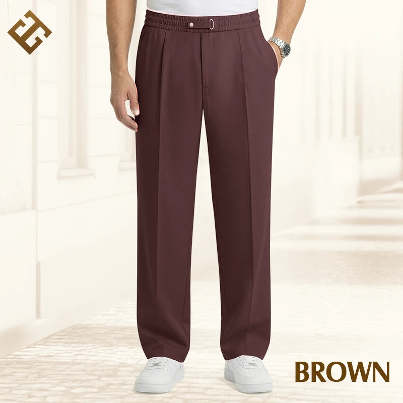 EaseTailor Calça Masculina Reta Smart Comfort