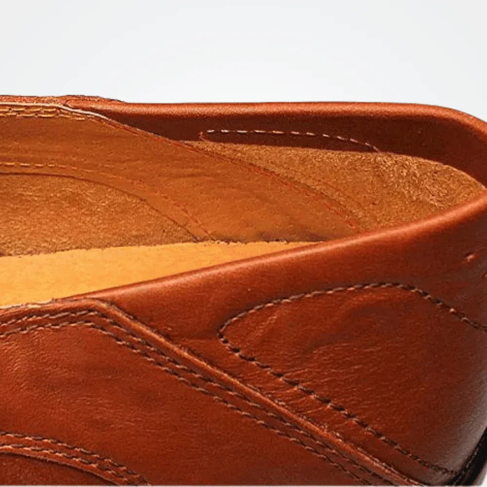 Men's Leather Moccasins Florença - Pure - PURECLO