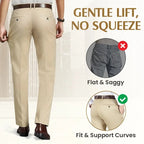 Pure™ TimelessFlex – Pantalones Clásicos de Corte Recto para Hombre con Elasticidad 4-Way Stretch