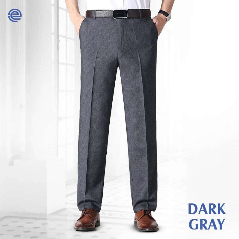 Calça Masculina Social Confortável Cintura Alta Ice Silk