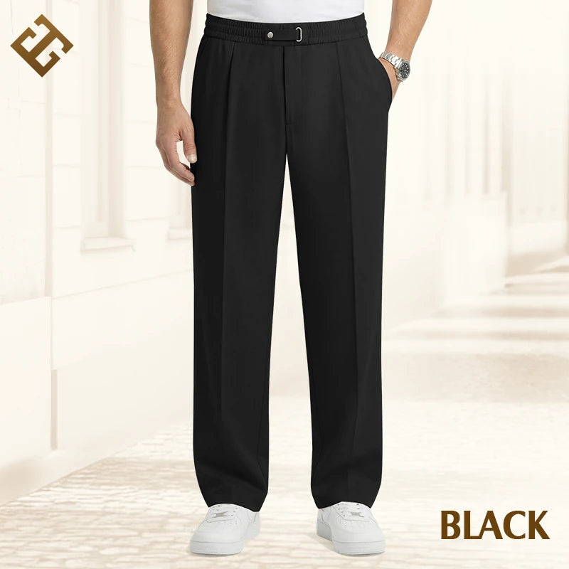 EaseTailor Calça Masculina Reta Smart Comfort