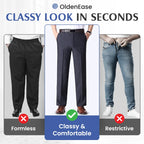 Calça Masculina Social Confortável Cintura Alta Ice Silk