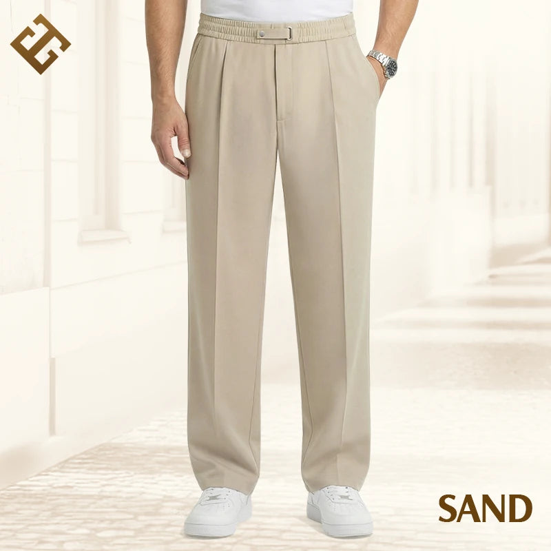 EaseTailor Calça Masculina Reta Smart Comfort