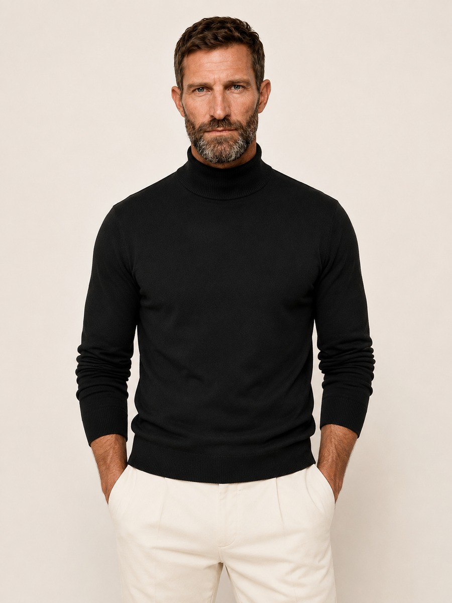 PureClo™ | Grant Turtleneck Knit Sweater Blazee