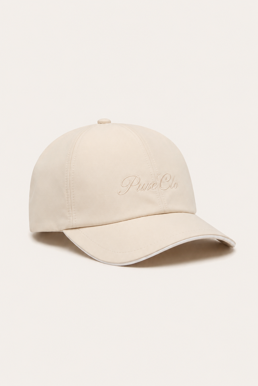PureClo™ | Beige Imperial Baseball Cap High-Density Microfiber