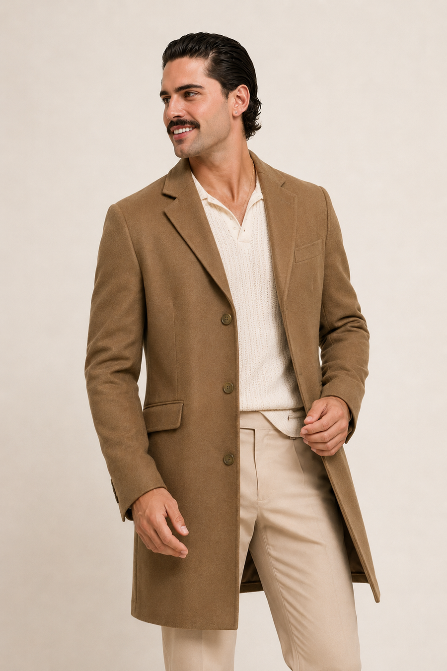 PureClo™ | St. Moritz Merino Wool Coat - Oxford Grey PURECLO