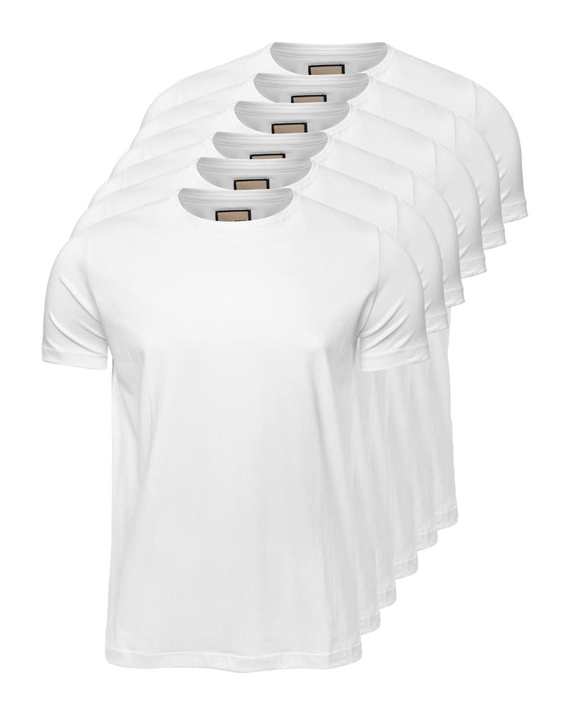 Kit 6 Camisetas Algodão Egípcio
