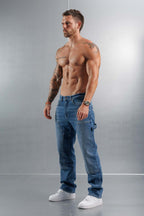 Legend London Jeans CARPENTER JEANS - MID BLUE