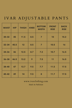 IVAR® Walnut Brown Adjustable pleated pants