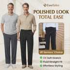 EaseTailor - Flexible Straight Fit Smart Comfort Pants