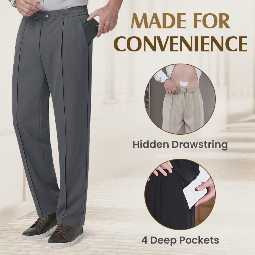 EaseTailor - Flexible Straight Fit Smart Comfort Pants