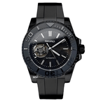 WATCH MOD MARINER | BLACK OPEN HEART | SILICONE STRAP